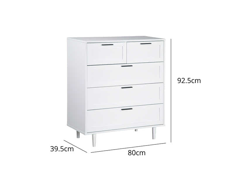 Rechteck 5-Drawer Tallboy