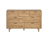 Rechteck 7-Drawer Lowboy - Wood