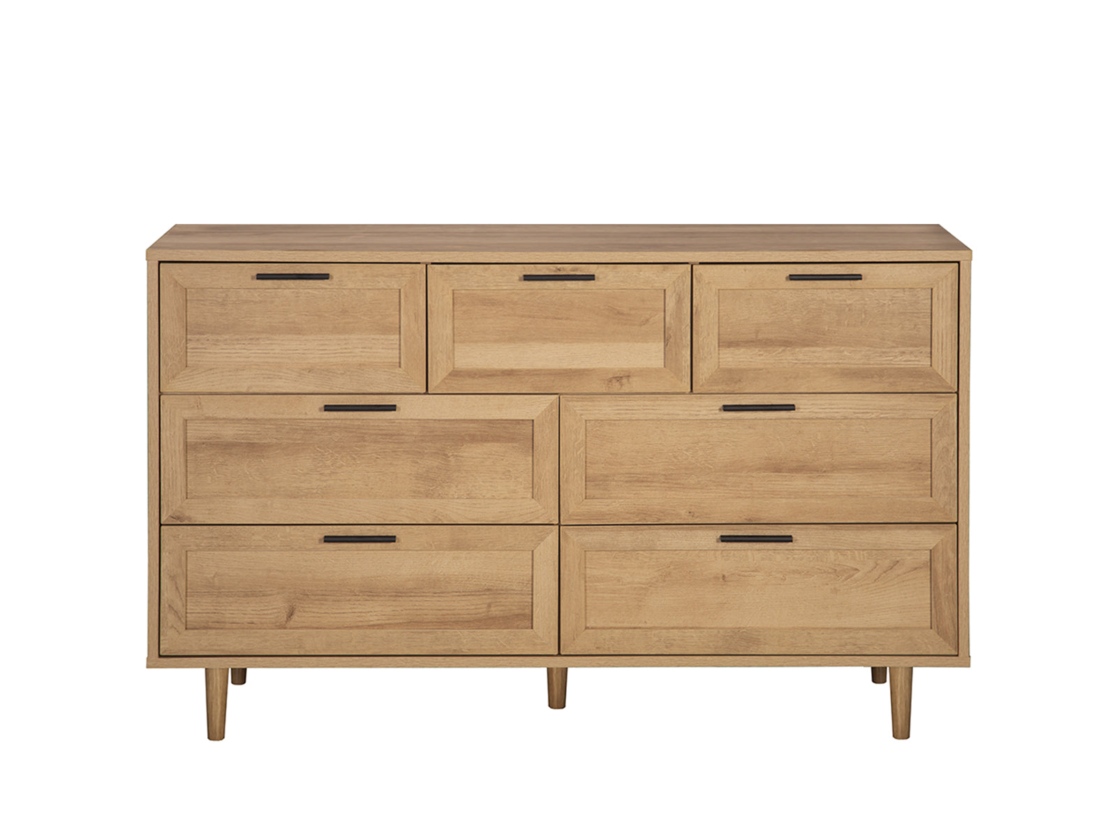 Rechteck 7-Drawer Lowboy - Wood