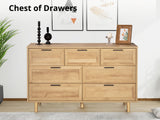 Rechteck 7-Drawer Lowboy - Wood