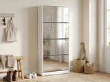 DS 4 Tier Mirror Shoe Organizer