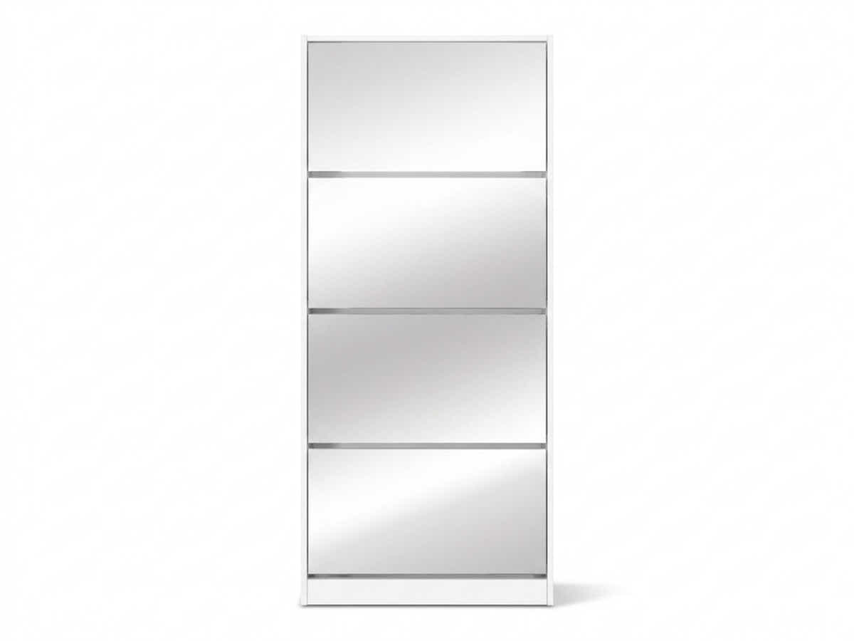 DS 4 Tier Mirror Shoe Organizer