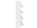DS 4 Tier Mirror Shoe Organizer