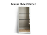 DS 4 Tier Mirror Shoe Organizer