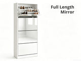 DS 4 Tier Mirror Shoe Organizer