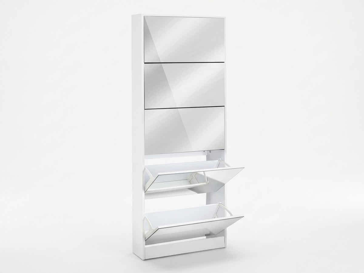 DS 5 Tier Mirror Shoe Organizer