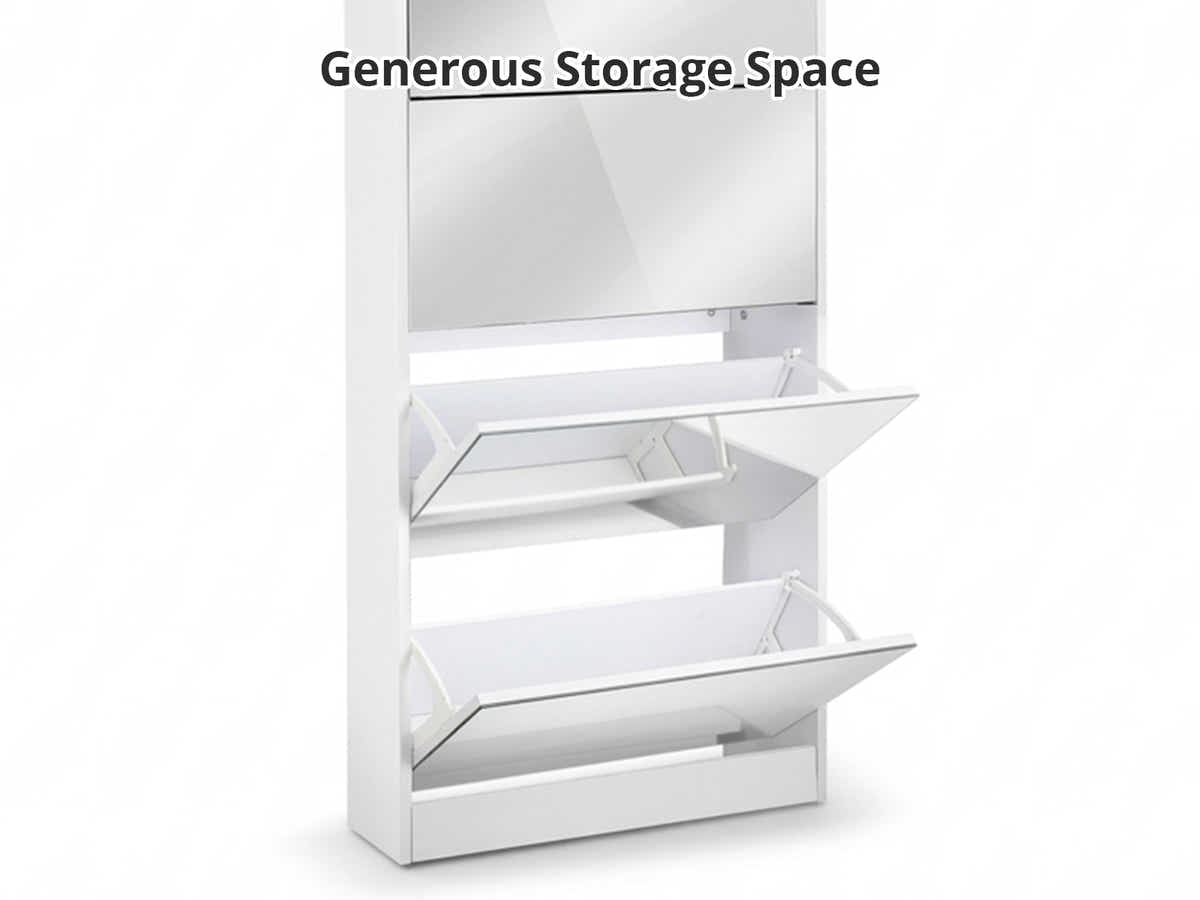 DS 5 Tier Mirror Shoe Organizer