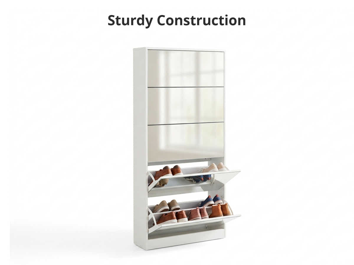 DS 5 Tier Mirror Shoe Organizer