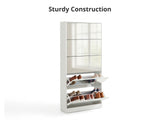 DS 5 Tier Mirror Shoe Organizer