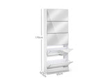 DS 5 Tier Mirror Shoe Organizer