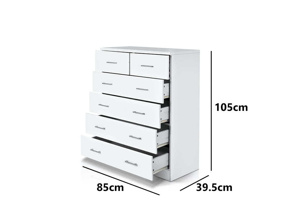 Hamilton 6-Drawer Tallboy