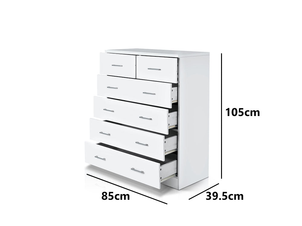 Hamilton 6-Drawer Tallboy