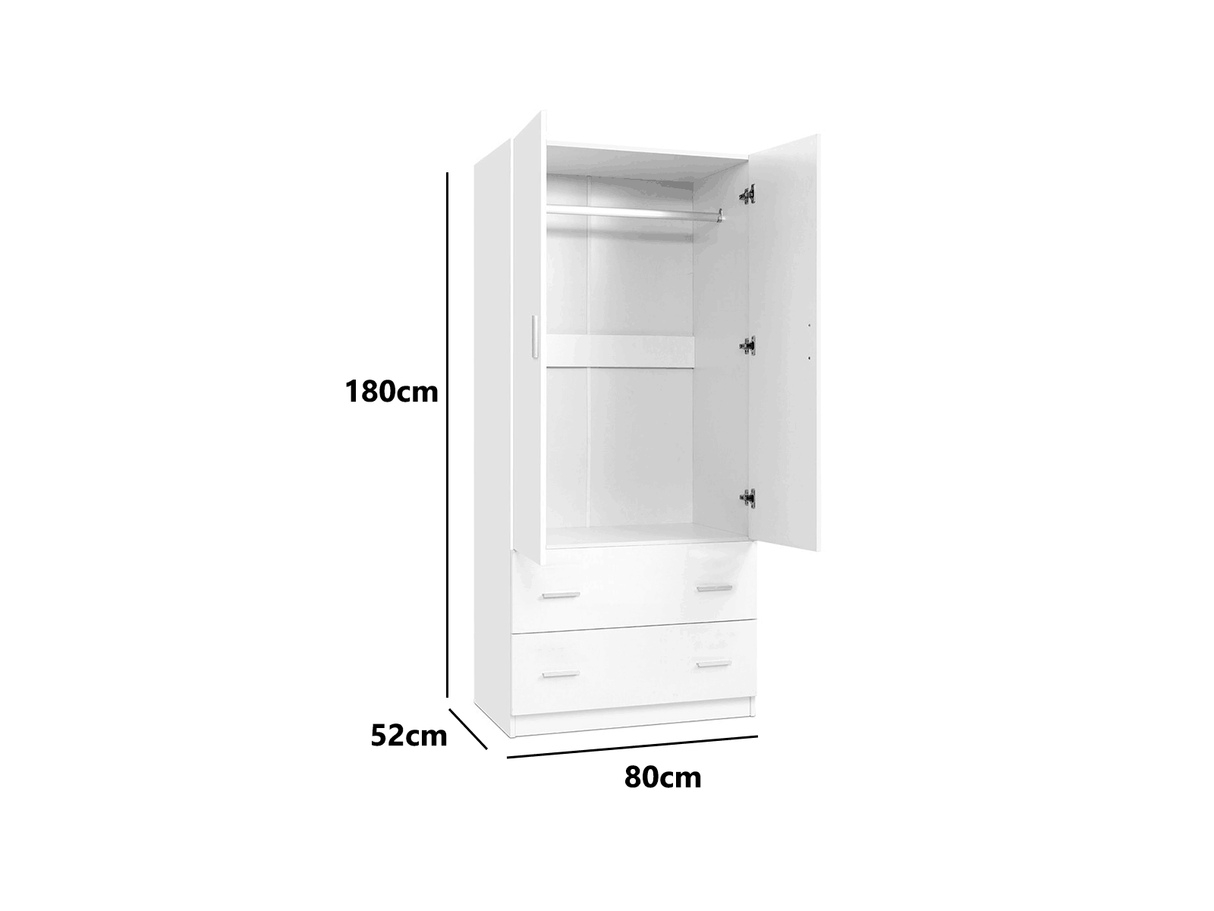 Klader 2 Door Wardrobe
