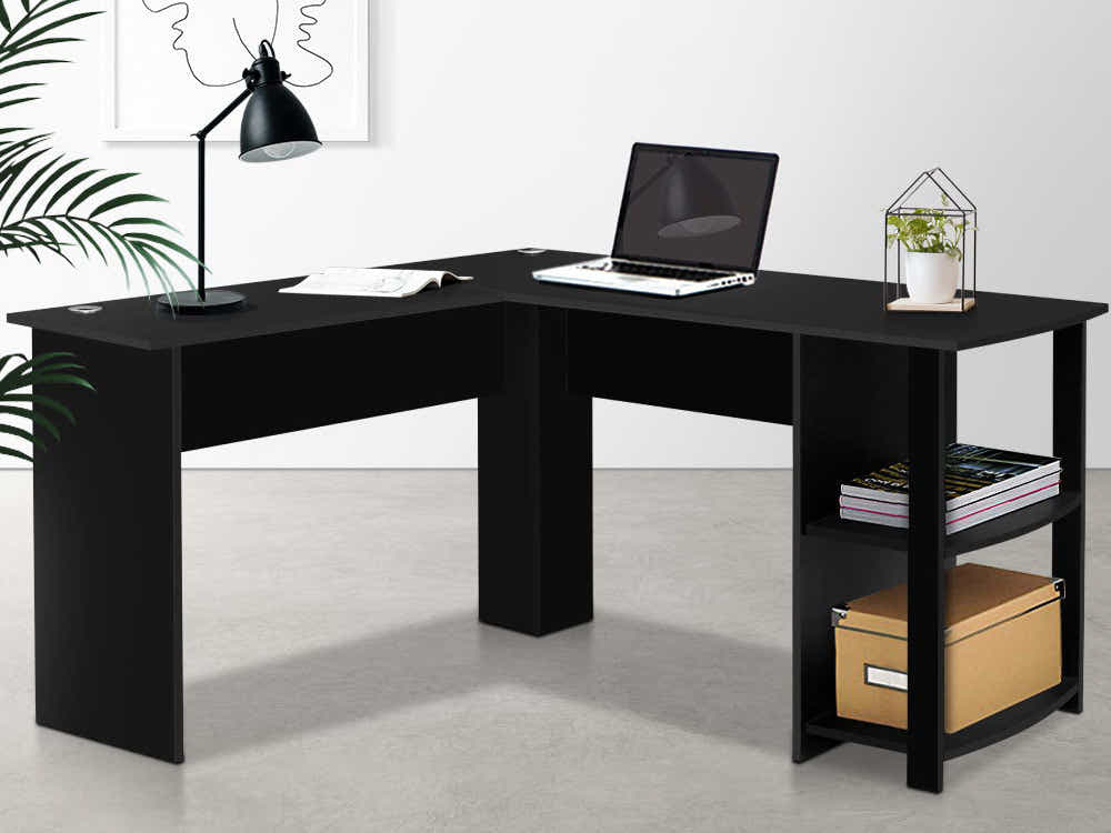 DS Korr L-shaped Office Desk - Black