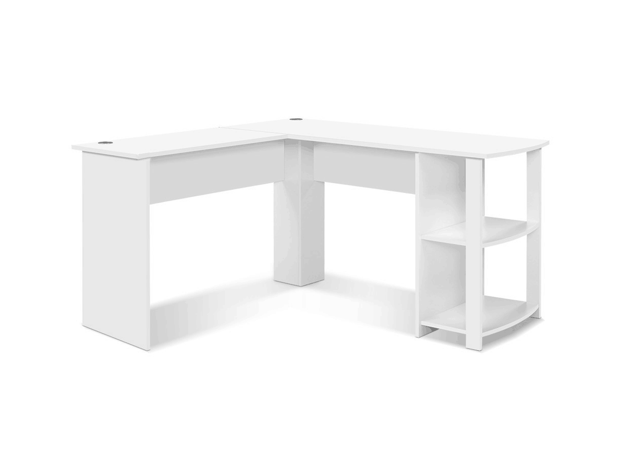 DS Korr L-shaped Office Desk - White