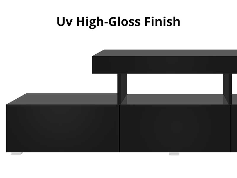 Glansig LED Entertainment Unit - 220 cm