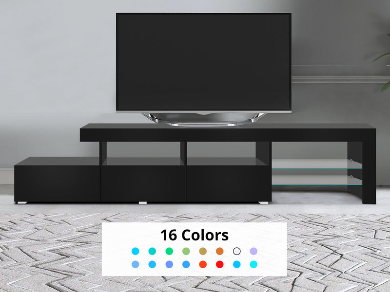 Glansig LED Entertainment Unit - 220 cm