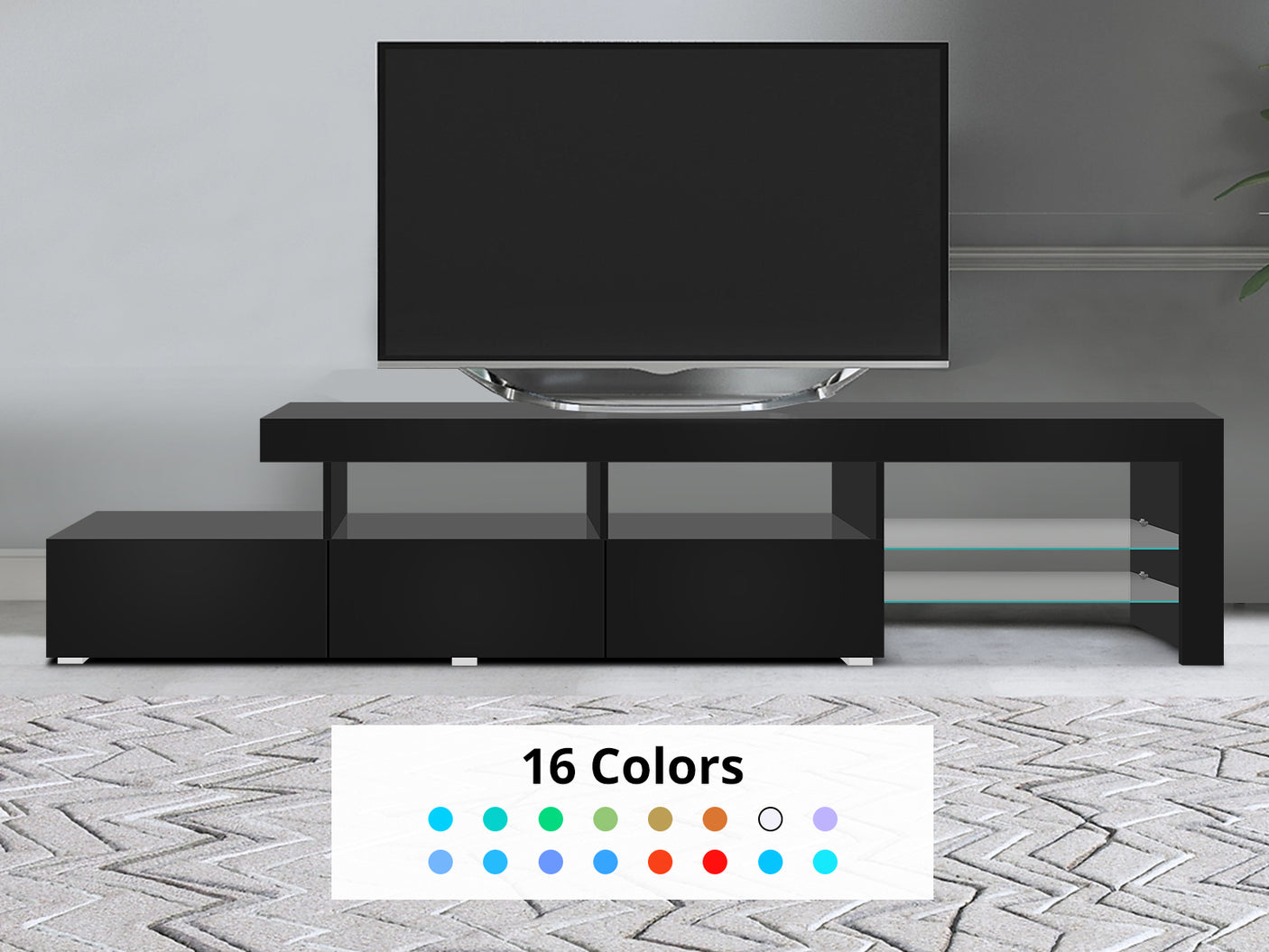 Glansig TV Unit 2.2m