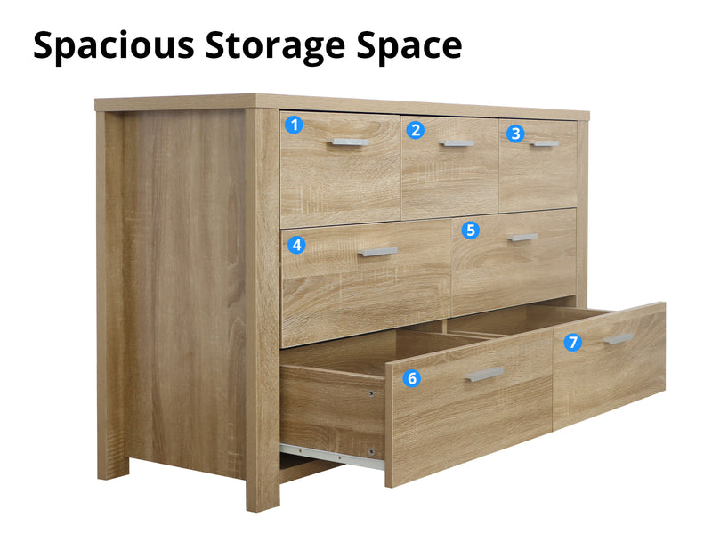 Skog 7-Drawer Lowboy