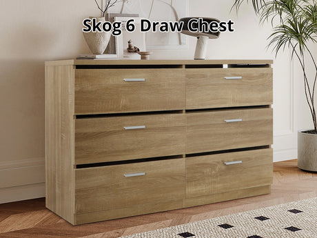 Skog 6-Drawer Lowboy