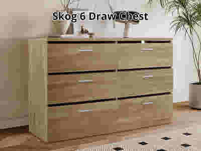 Skog 6-Drawer Lowboy