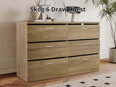 Skog 6-Drawer Lowboy
