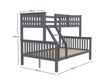 Enkel Triple Bunk Bed Grey