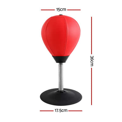 DS NA Everfit Desktop Punching Boxing Bag Stand Set with Pump Swivel Speed Balls