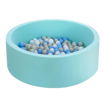 DS NA Kids Ball Pit 90x30cm Ocean Foam Play Pool Barrier Toys Children Blue