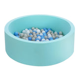 DS NA Kids Ball Pit 90x30cm Ocean Foam Play Pool Barrier Toys Children Blue