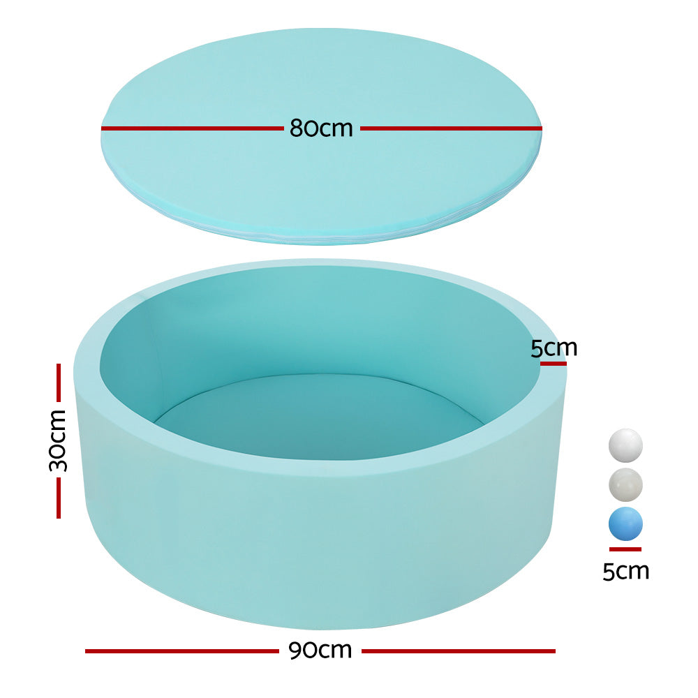 DS NA Kids Ball Pit 90x30cm Ocean Foam Play Pool Barrier Toys Children Blue