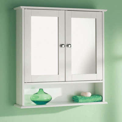 DS Bathroom Wall-Mounted Cabinet with Mirror