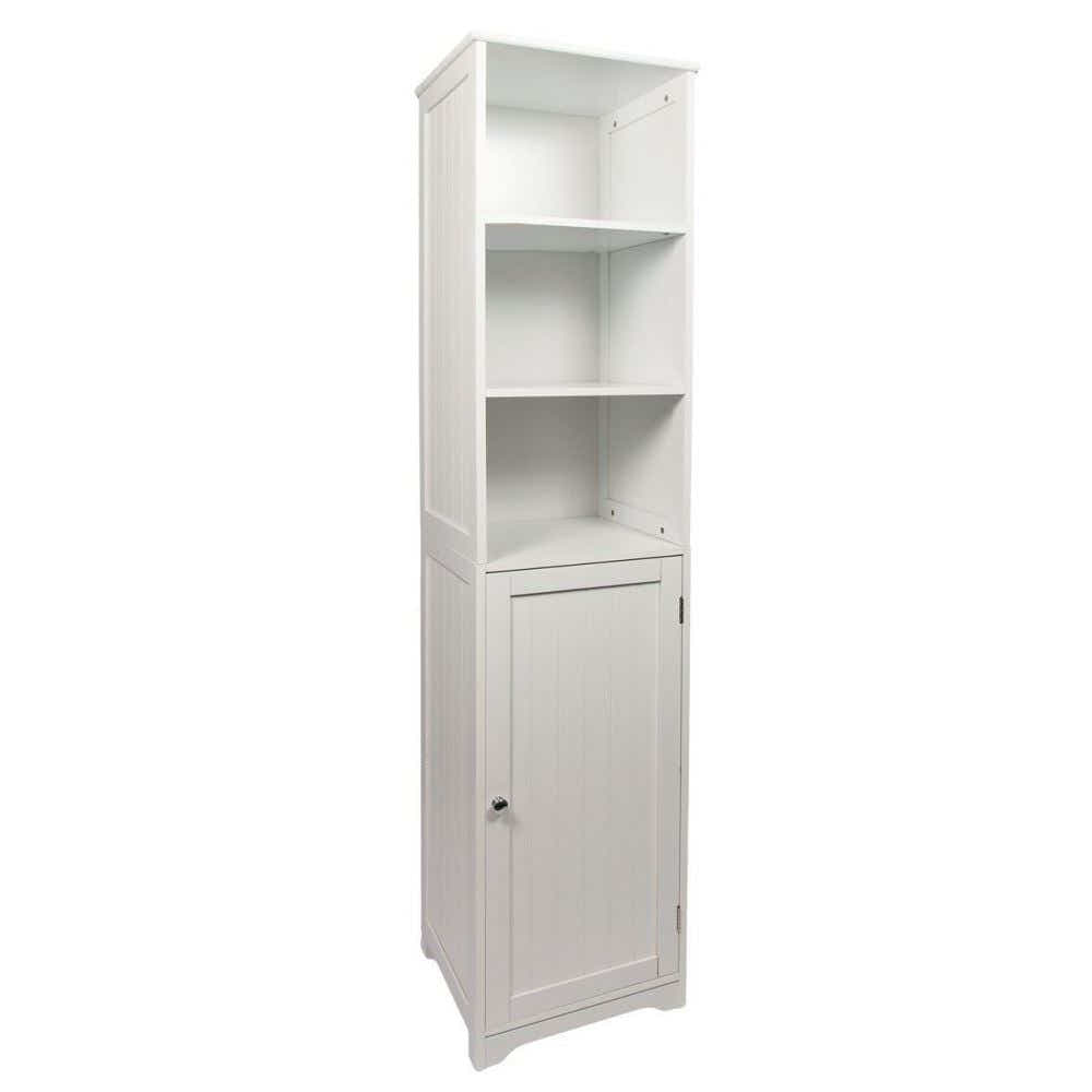 Bathroom Tower Cabinet - White