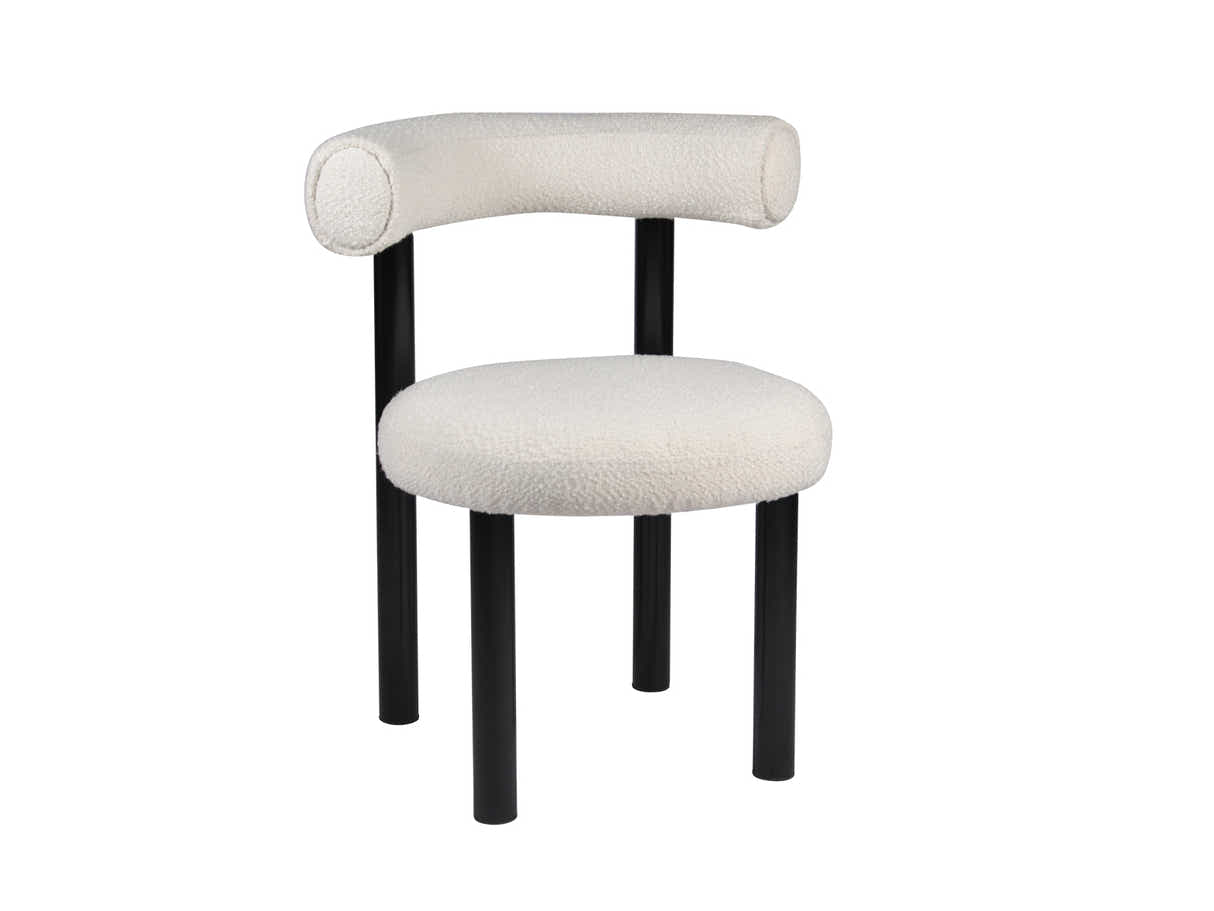 Dining Chair Fabric White