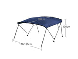 3 Bow Boat Bimini Top 1.7–1.9m – Navy