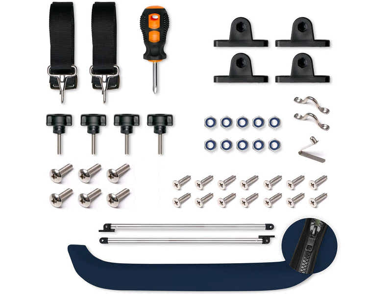 3 Bow Boat Bimini Top 1.7–1.9m – Navy