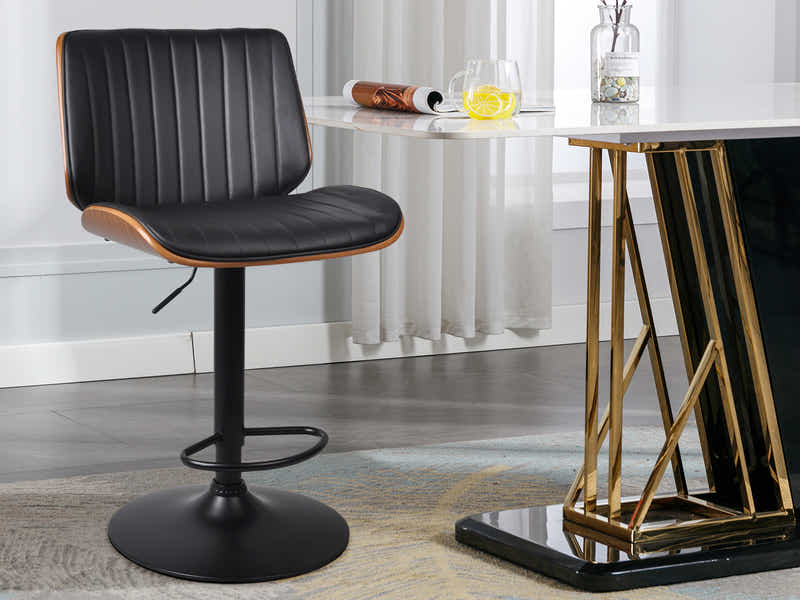 Barcelona Mid-Back Adjustable Bar Stool
