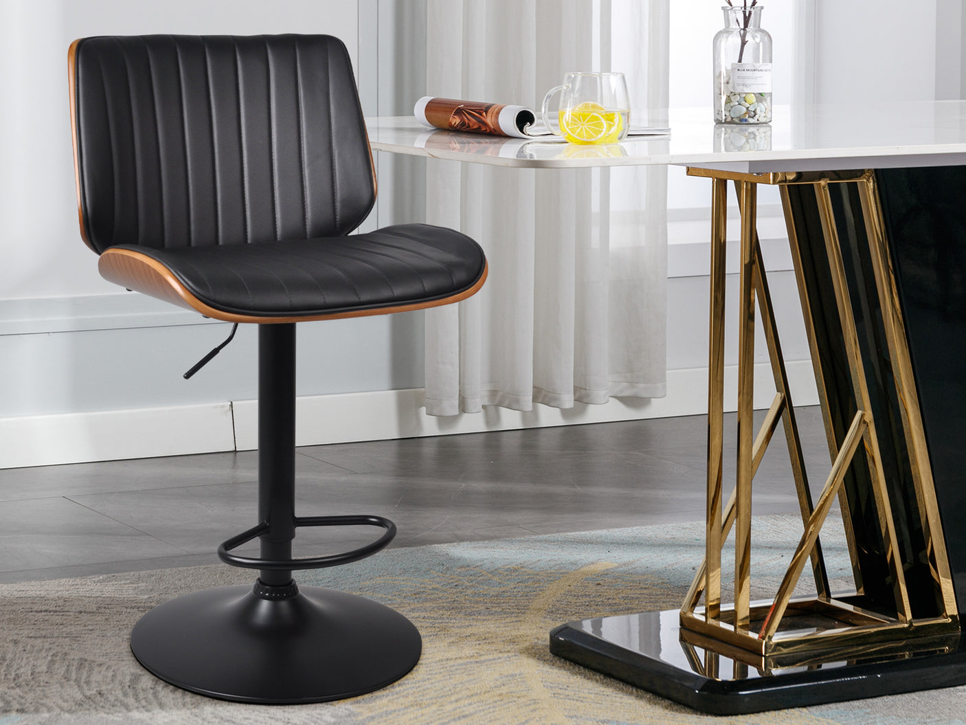 DS Barcelona Mid Back Adjustable Barstool