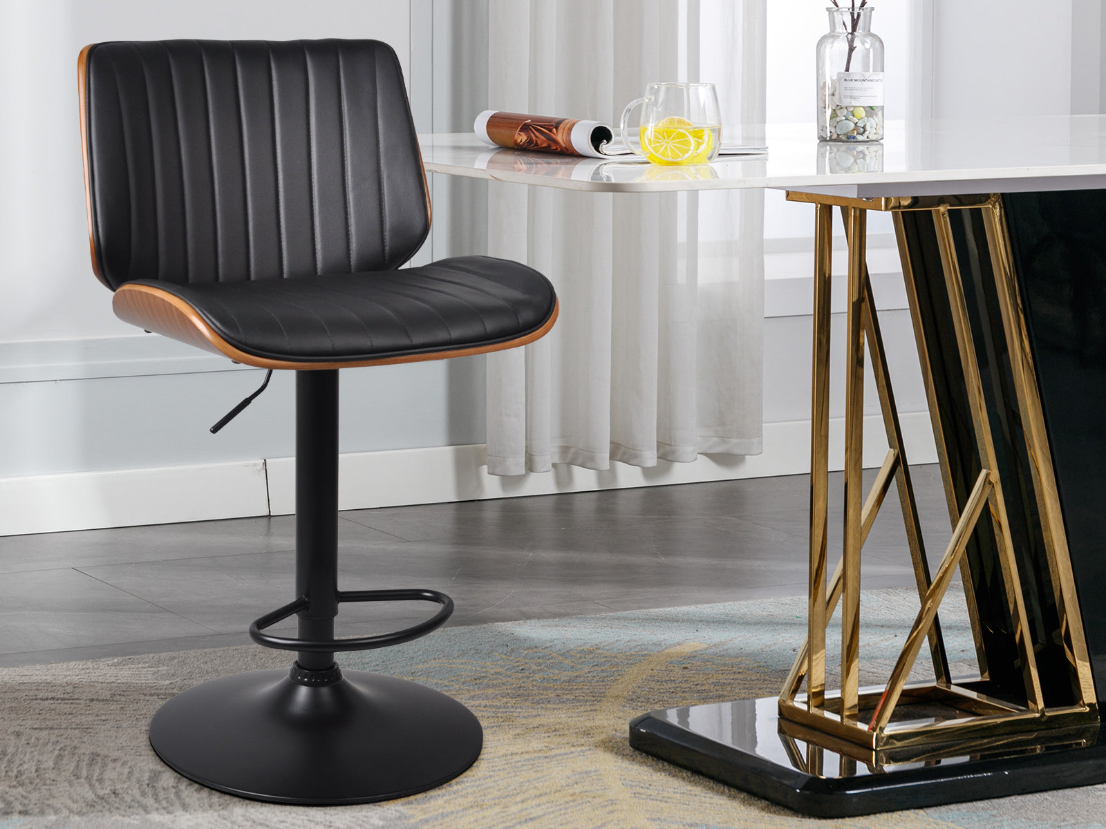 Barcelona Mid Back Adjustable Barstool