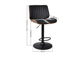 DS Barcelona Mid Back Adjustable Barstool