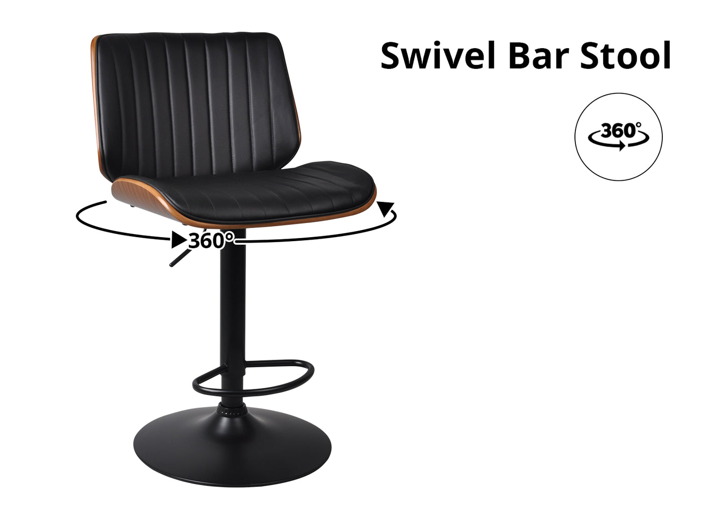 DS Barcelona Mid Back Adjustable Barstool