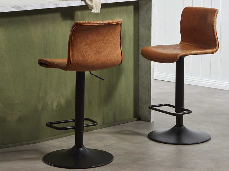 Boston Adjustable Bar Stool - Set of 2