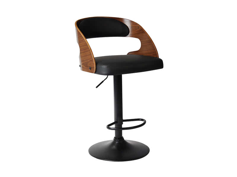 Bentwood Swivel Bar Stool