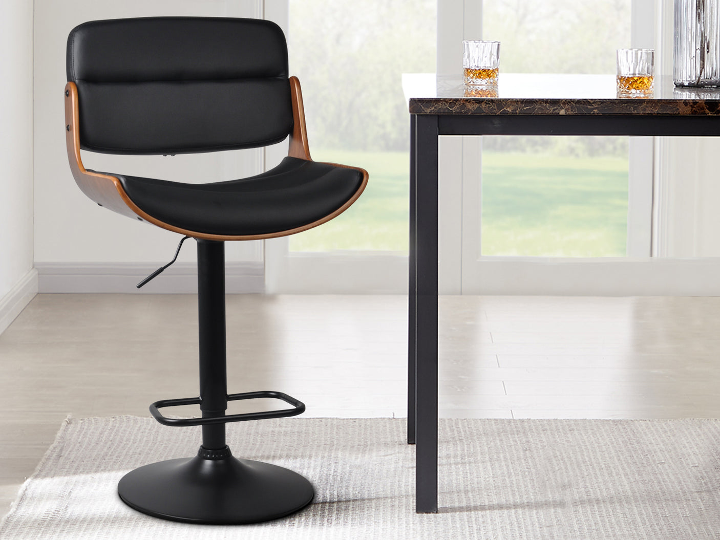 DS Rocket Mid-Back Adjustable Barstool
