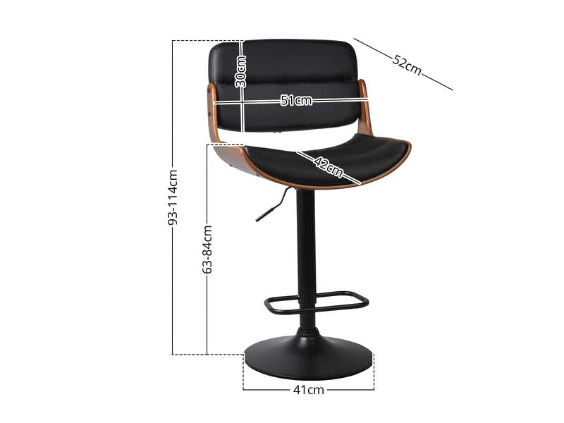 Rocket Mid-Back Adjustable Bar Stool