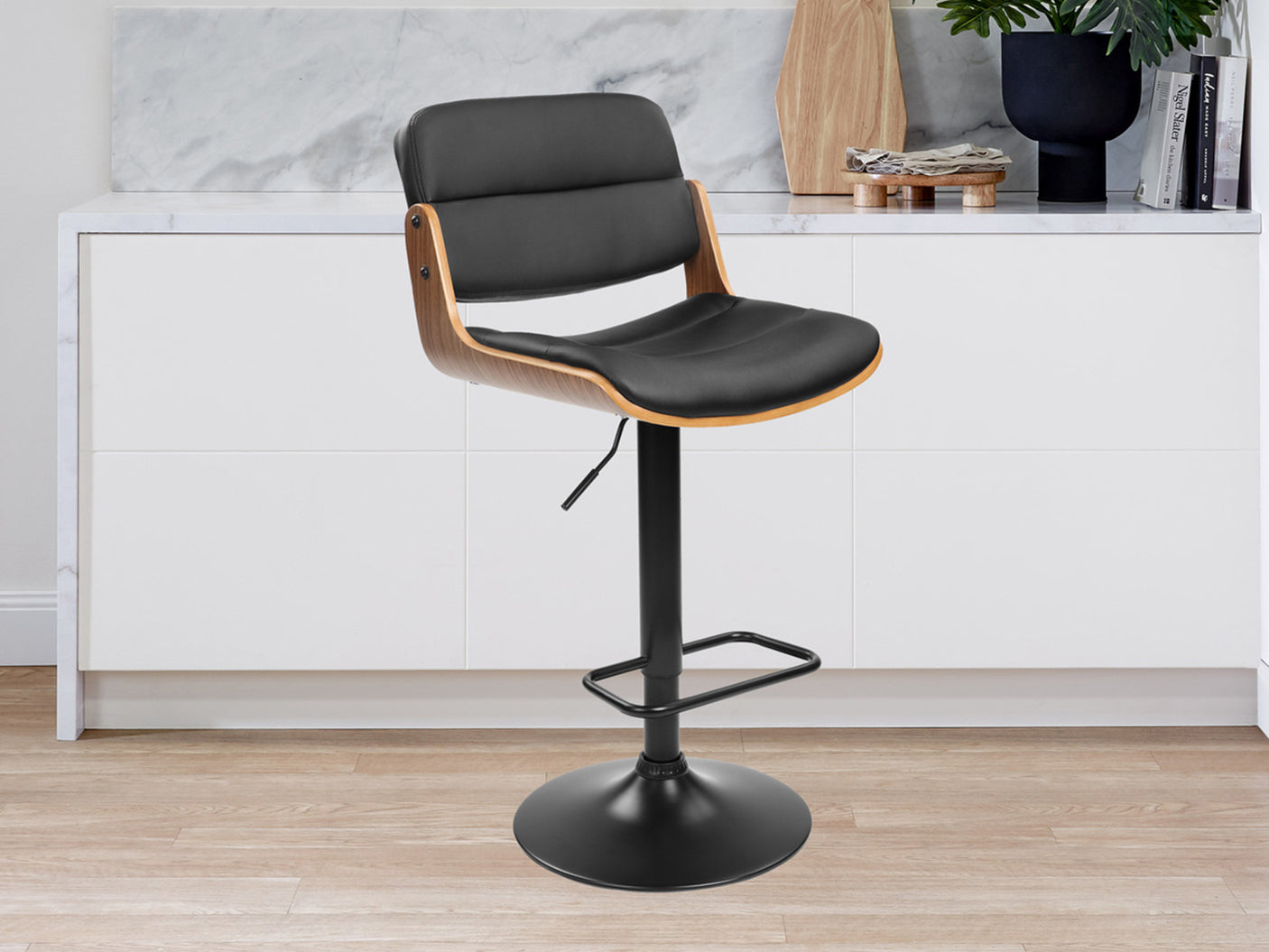 DS Rocket Mid-Back Adjustable Barstool