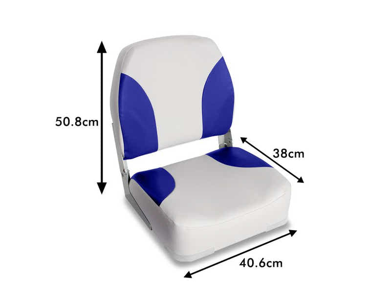Boat Seat X2 Grey/Blue