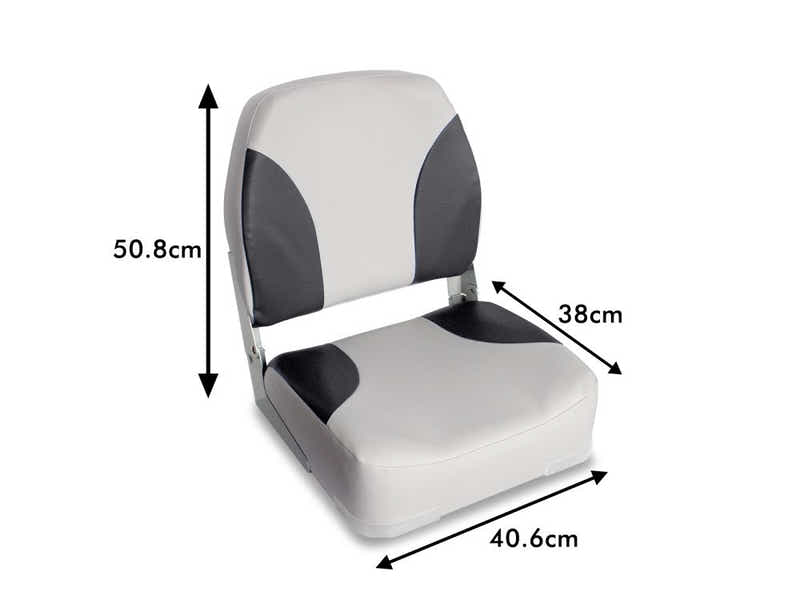 Boat Seat X2 Grey/Charcoal