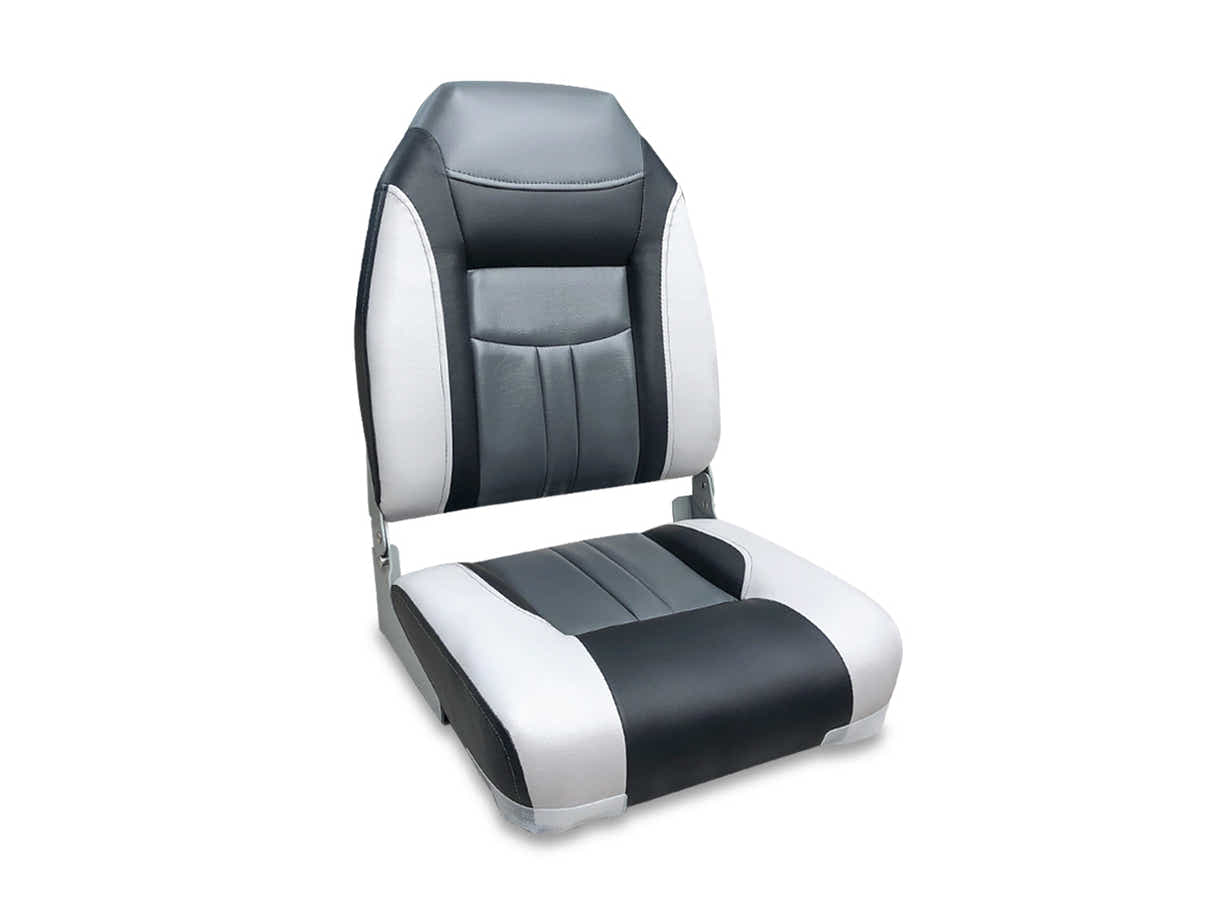 High-Back Boat Seat – Grey (Set of 2)