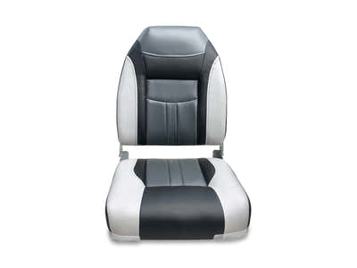 High-Back Boat Seat – Grey (Set of 2)